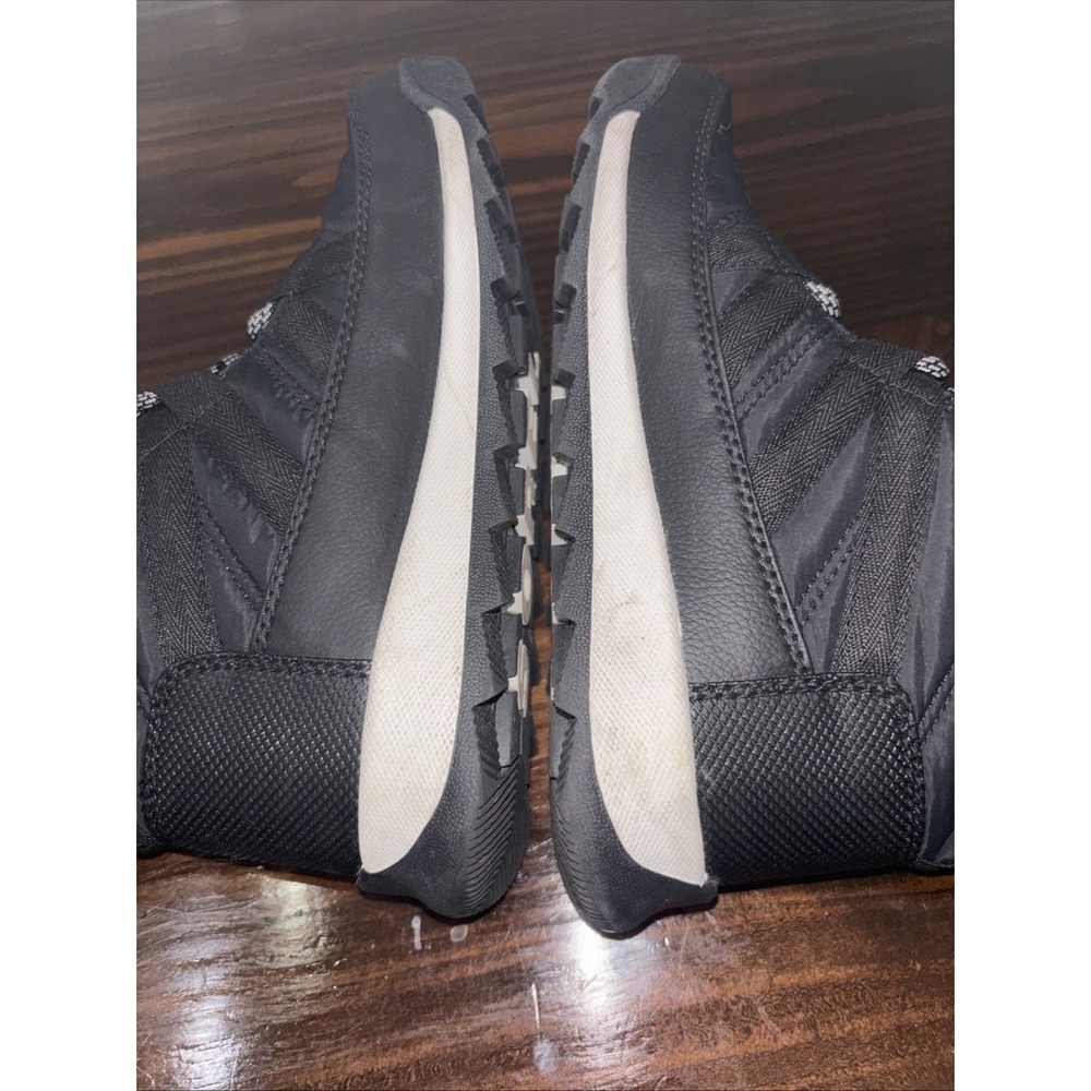 Sorel Womens Whitney Boot Youth Size 4 Black Nylon Quilted Bootie Waterproof - Picture 6 of 9